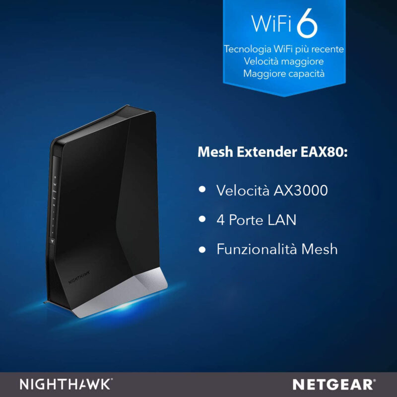 NETGEAR Ripetitore WiFi 6 AX6000