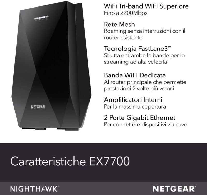 NETGEAR Ripetitore WiFi 5 AC2200
