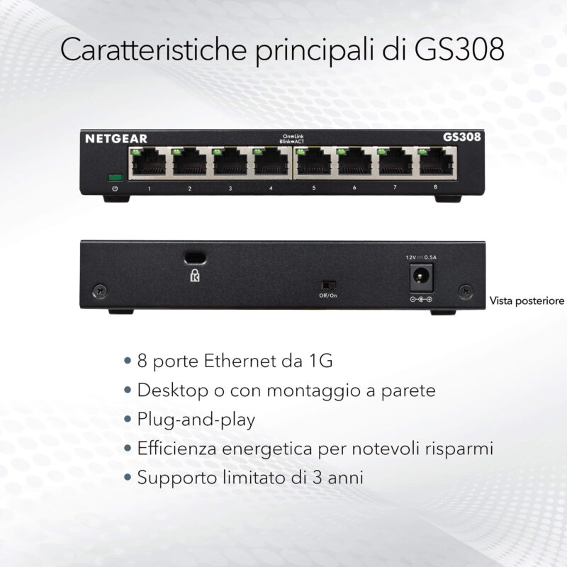 NETGEAR GS308 Switch Unmanaged